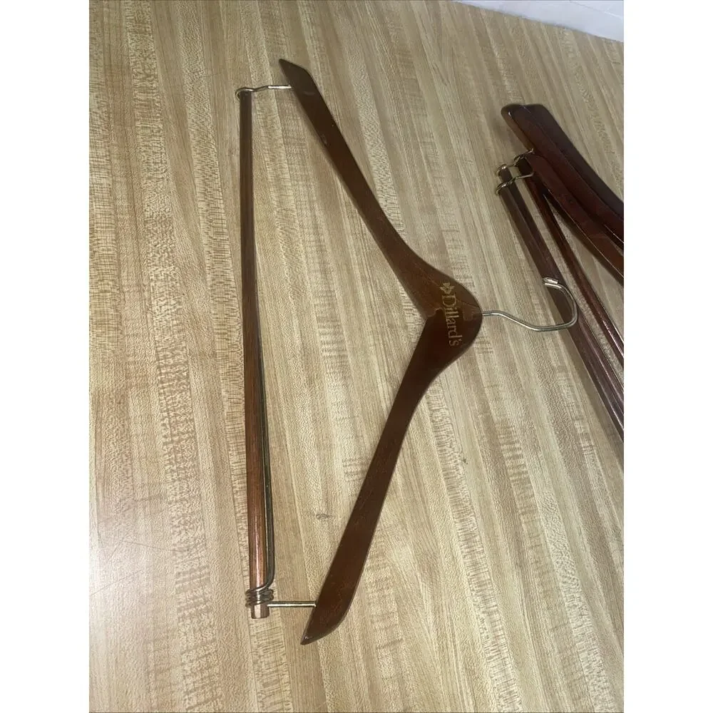 Vintage Dillard's Hanger Wood Wooden Men's Suit or Pants Lot of 4